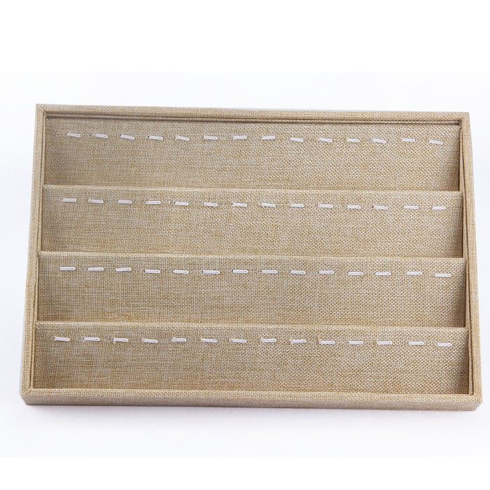 Linen Stackable Jewelry Display Tray factory